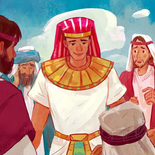 Joseph with his brothers in Eqypt