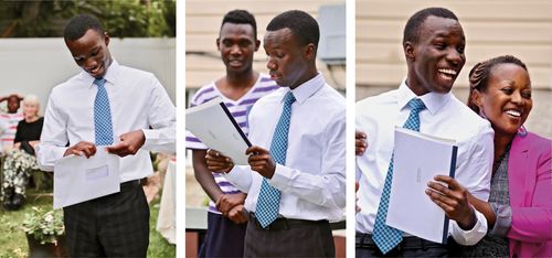 young man opening mission call