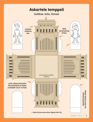 temple cut-out activity