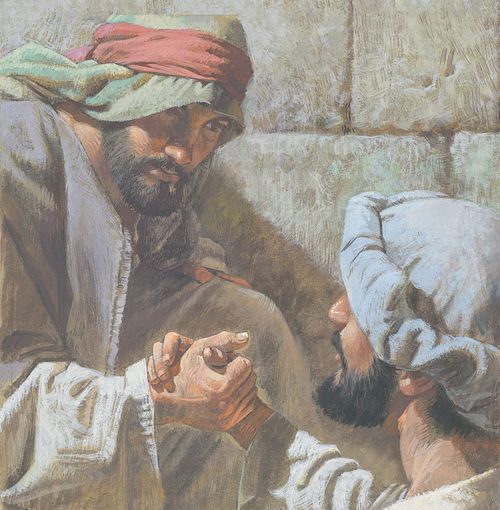 Peter blesses the man in the name of Jesus Christ - ch.56-3