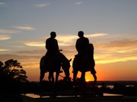 statues of Joseph and Hyrum Smith