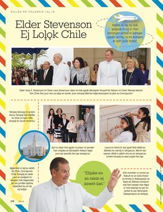 Elder Stevenson Visits Chile