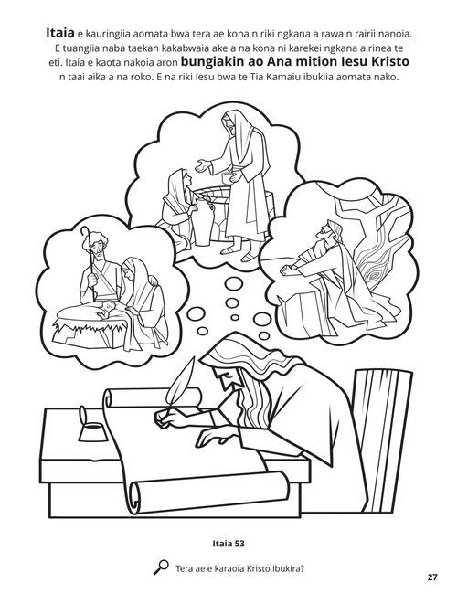 Isaiah’s Prophecies of Jesus Christ coloring page