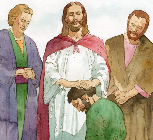 Jesus ordaining Apostles