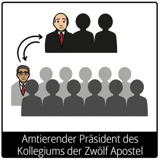 Symbol für Evangeliumsbegriff: Amtierender Präsident des Kollegiums der Zwölf Apostel