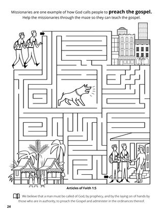 Fifth Article of Faith coloring page