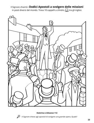 The Apostles Preached the Gospel to All Nations coloring page