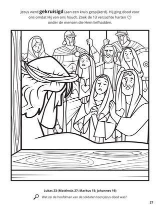 Jesus’s Crucifixion coloring page