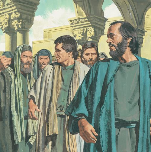 Paul takes some non-Jews to the temple. - ch.63-1
