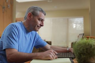 Man working on computer