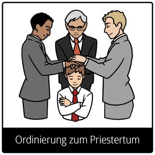 Symbol für Evangeliumsbegriff: Ordinierung zum Priestertum