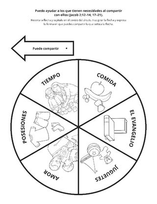 Hoja de actividades: Puedo compartir lo que tengo con los demás