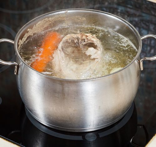 pot boiling on stove