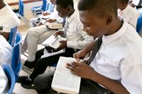 youth reading scriptures