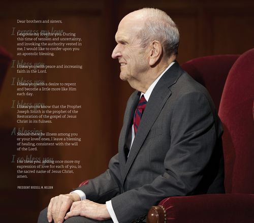 President Nelson’s apostolic blessing data-poster