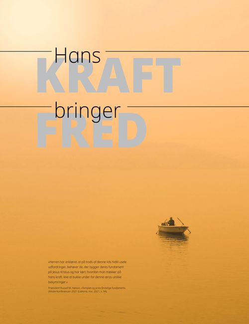 Plakat »Hans kraft bringer fred«