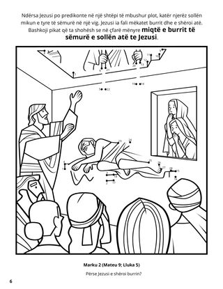 Jesus Healed a Sick Man coloring page