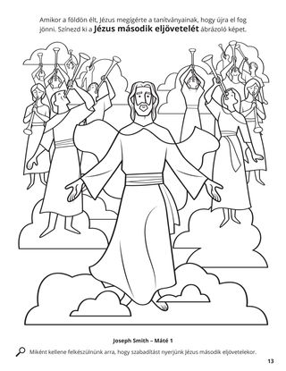 Jesus’s Second Coming coloring page