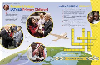 pictures of President Nelson with children around the world