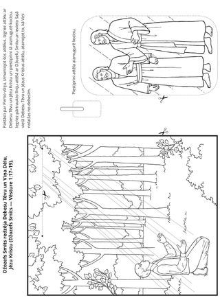 radošā lappusīte: Džozefs Smits redzēja Debesu Tēvu un Jēzu Kristu