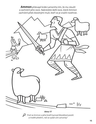 Ammon and the King’s Sheep coloring page