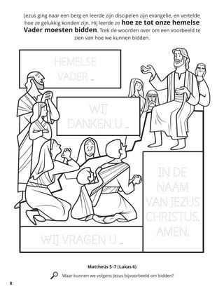 Sermon on the Mount coloring page