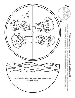 Pagină cu activități: A fi botezat