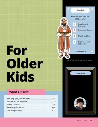 For Older Kids cover page