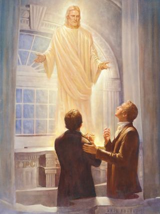 Savior appearing in Kirtland Temple