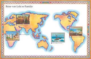 map, travels of Lehi’s family