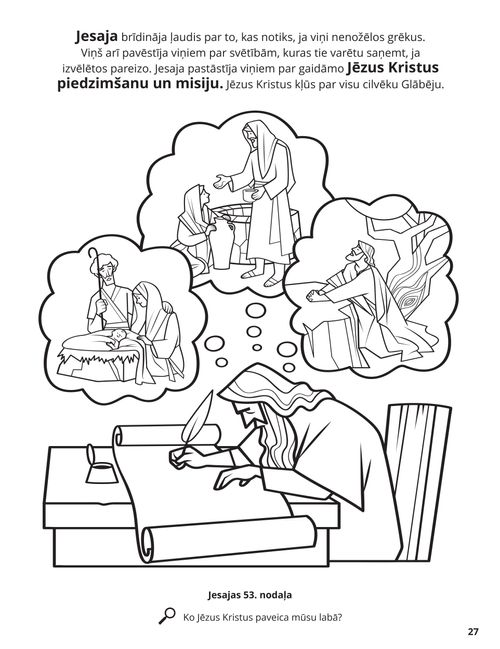 Isaiah’s Prophecies of Jesus Christ coloring page