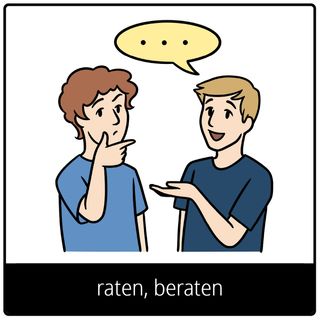 Symbol für Evangeliumsbegriff: raten, beraten