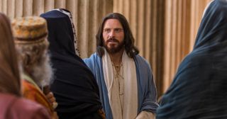 Jesus is questioned by religious leaders