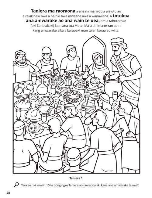 Daniel and His Friends coloring page