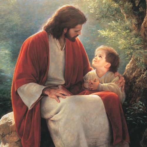 Jesus Christ with a child