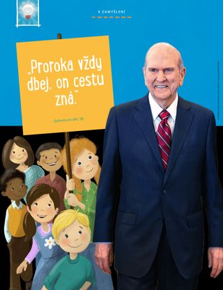 data-poster of children walking behind President Nelson