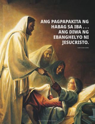 si Jesucristo na pinagagaling ang bata