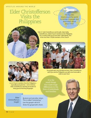 pictures of Elder Christofferson in the Philippines