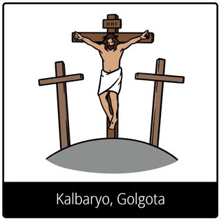 simbolo ng ebanghelyo para sa Kalbaryo, Golgota