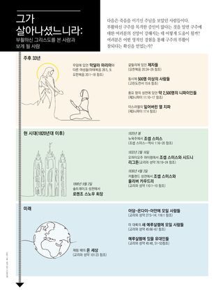 부활하신 그리스도를 본 증인에 관한 인포그래픽