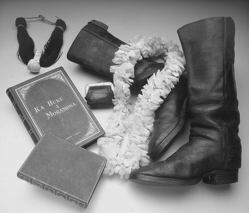 Book of Mormon and boots