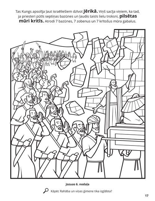 The City of Jericho coloring page