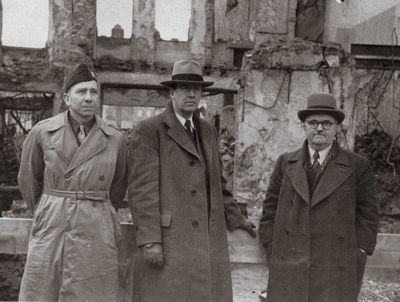 Elder Benson standing with his companions during his mission in Europe, around 1946. Teachings of Presidents of the Church: Ezra Taft Benson (2014), 56