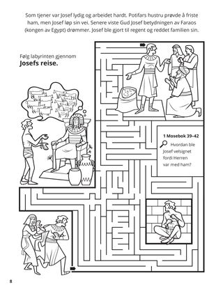 Joseph in Egypt coloring page