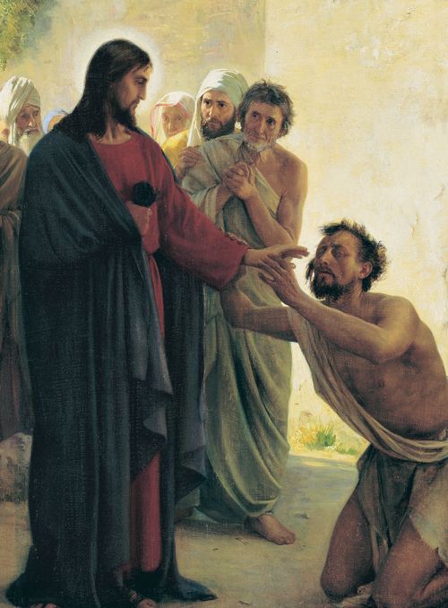 Jesus heals blind man