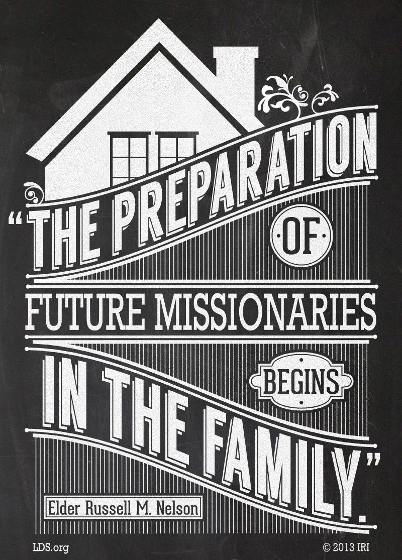 “The preparation of future missionaries begins in the family.”—President Russell M. Nelson, “Preparing Future Missionaries”