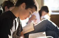 youth reading scriptures