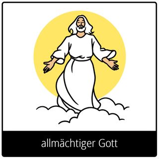 Symbol für Evangeliumsbegriff: allmächtiger Gott