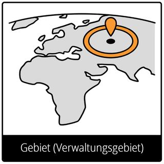 Symbol für Evangeliumsbegriff: Gebiet (Verwaltungsgebiet)