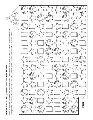 página de atividades: As escrituras aproximam-nos de Cristo